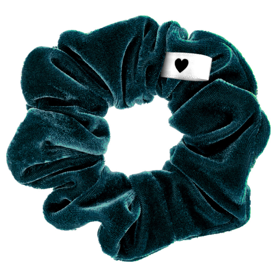 green velvet scrunchie